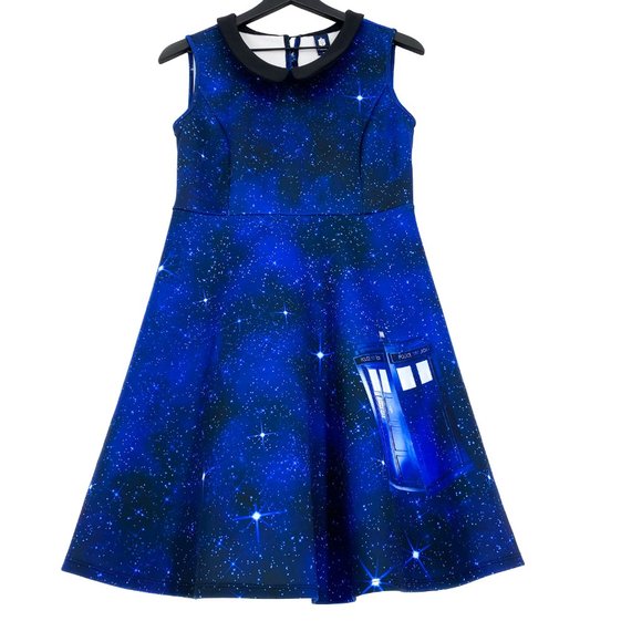 HOT TOPIC BBC Doctor Who Galaxy Tardis Dress - Picture 10 of 16
